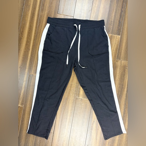Nanette Lepore size XL Black and White Track pants Sweatpants Plus Size - Picture 1 of 8